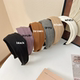 French retro wide-brimmed headband, autumn and winter versatile solid color hairpin headband, high-end, fashionable and high-head headband