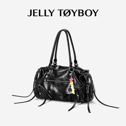 [Same Style as Lin Qiunan] Jtb Aurora 2.0 New Motorcycle Shoulder Crossbody Bag Large Capacity Tote Bag for Women Commuting