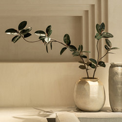 Na's Flower House Black Diamond Rubber Tree Artificial Green Plant Living Room Decoration Indoor Potted Plant Fake Tree Decorative Ornament