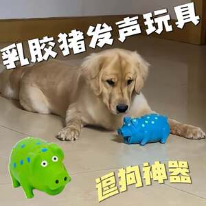 
Magic tool for amusing dogs! Latex pig sound toy presses and makes sounds for pets to grind teeth and relieve boredom pig toys pet supplies