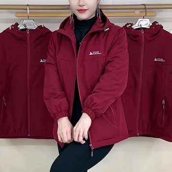
Casual commuting clean version letter padded jacket jacket autumn and winter warm mother jacket fashionable middle-aged and elderly women's clothing