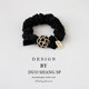 Camellia hair ring temperament head rope Korean small intestine circle high elastic rubber band headdress girl tied headband low ponytail hair rope