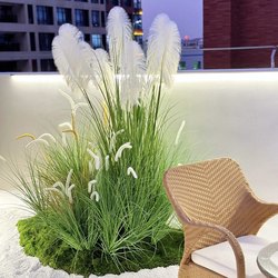 Artificial Natural Reed Fake Flowers and Green Plants, Foxtail Grass, Mall Store Plant Landscaping, Home Potted Plant Decorations