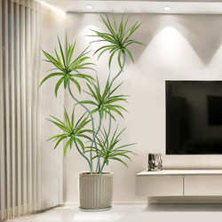 Light Luxury Living Room Artificial Green Plant Dracaena Agave Fake Tree Plant Potted Indoor Decoration Floor-Standing Bonsai Ornament