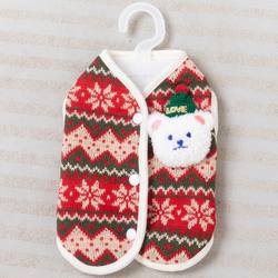 Dog Clothes Autumn Stand-Up Christmas Bear Winter Vest Teddy Warm Cat Clothes Pet Apparel