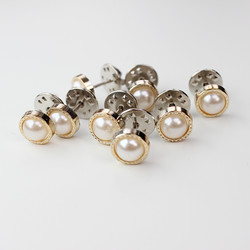 Curtain Tiebacks, No-Nail Fasteners, Anti-Warping Curtain Head Decorative Fixing Clips, Detachable Adjustable Metal Buttons