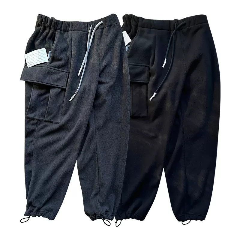 SFC CARGO PANTS日产抓绒摇粒绒大兜口袋抽绳工装休闲裤长裤 22AW-Taobao