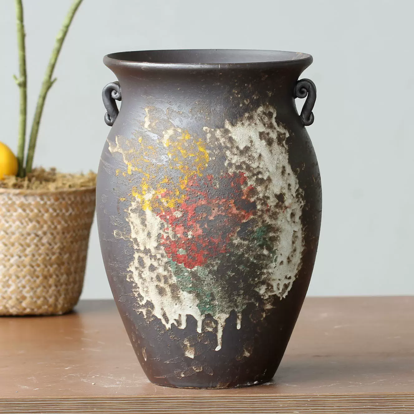 景德镇复古多肉花盆方盆粗陶透气绿植花器陶瓷阳台陶器 景德镇复古多肉花盆方盆粗陶透气绿植花器陶瓷阳台陶器