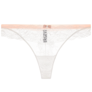 
Shiye ultra-thin lace-edged sexy thong T-trousers for women's low waist transparent hot breathable French underwear