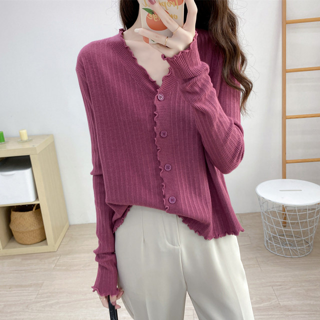 Spring And Autumn 2024 New Style Lazy Style Long Sleeved Sweater Top