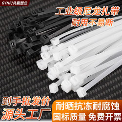 Anti-Freeze Nylon Cable Ties, Self-Locking Binding Ties, Plastic Buckle Tensioners, Dog Strangulation Prevention, National Standard Black Cable Ties
