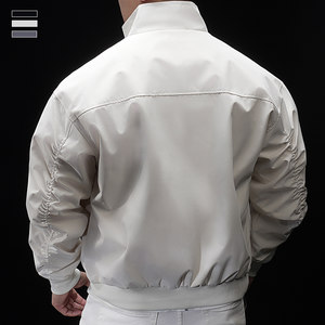 
Overbearing Muscle Men's Sports Jacket Spring and Autumn Casual Jacket Loose Large Size Versatile Comfortable Warmth Simple