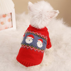 Dog Clothes, Warm Cat Pet Clothes, Teddy, Bichon, Pomeranian, Small Dog Sweater, Autumn and Winter Clothing, Two-Legged Clothing