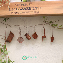 ins Japanese Zakka Rust-Colored Parts Frying Pan Funnel Shovel Dollhouse Mini Miniature Accessories Free Shipping over 28