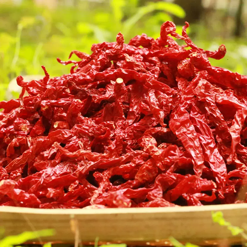 贵州特产微辣特香 大方皱皮椒鸡爪辣 二荆条可打辣椒粉辣椒碎500g