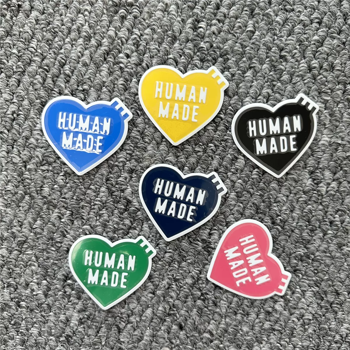 國倉HUMAN MADE STICKER多品牌虎頭熊頭愛心猿人手機黏性