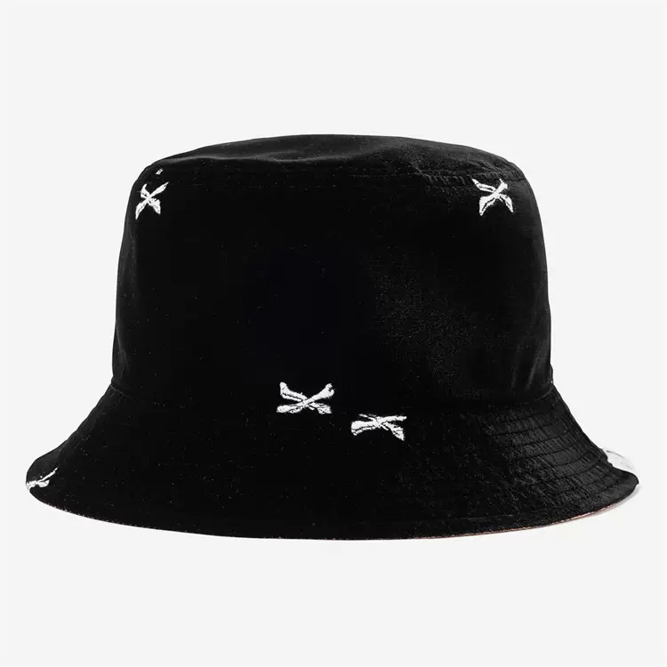 壹树预约WTAPS BUCKET 04/HAT/POLY.TEXTILE骨头刺绣渔夫帽23AW-Taobao