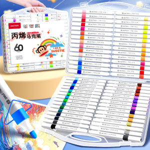 [Anchor Recommendation] [Gu Nai] Big Mouth Monkey Triangle Acrylic Marker Portable Stackable Color PM011