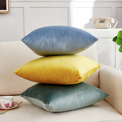 Ins Velvet Scandinavian Throw Pillow Sofa Cushion Chair Lumbar Support Bed Headrest Cushion Dutch Velvet Pillow Cover