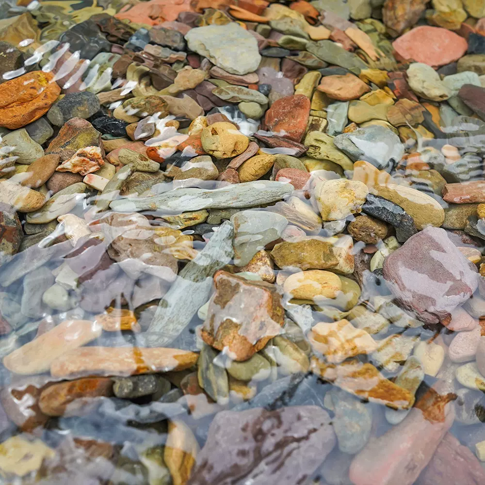 溪流沙鱼缸底沙天然原生底砂溪流缸造景原生缸野