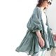 New women's street versatile slim splicing ruffled chiffon shirt cardigan 7-quarter sleeve thin jacket
