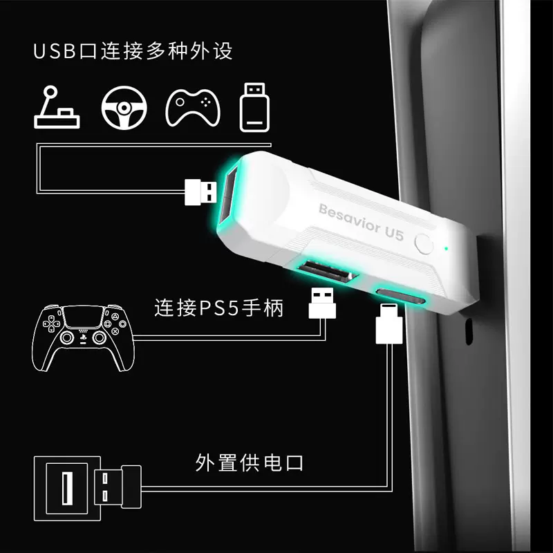 PS5键鼠引导器Besavior U5 PS5键鼠转换器即插即用XIM MATRIX稳定-Taobao