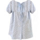 Large size fat MM Korean fashion polka dot puff short-sleeved shirt for women in summer loose slimming and medium-length top