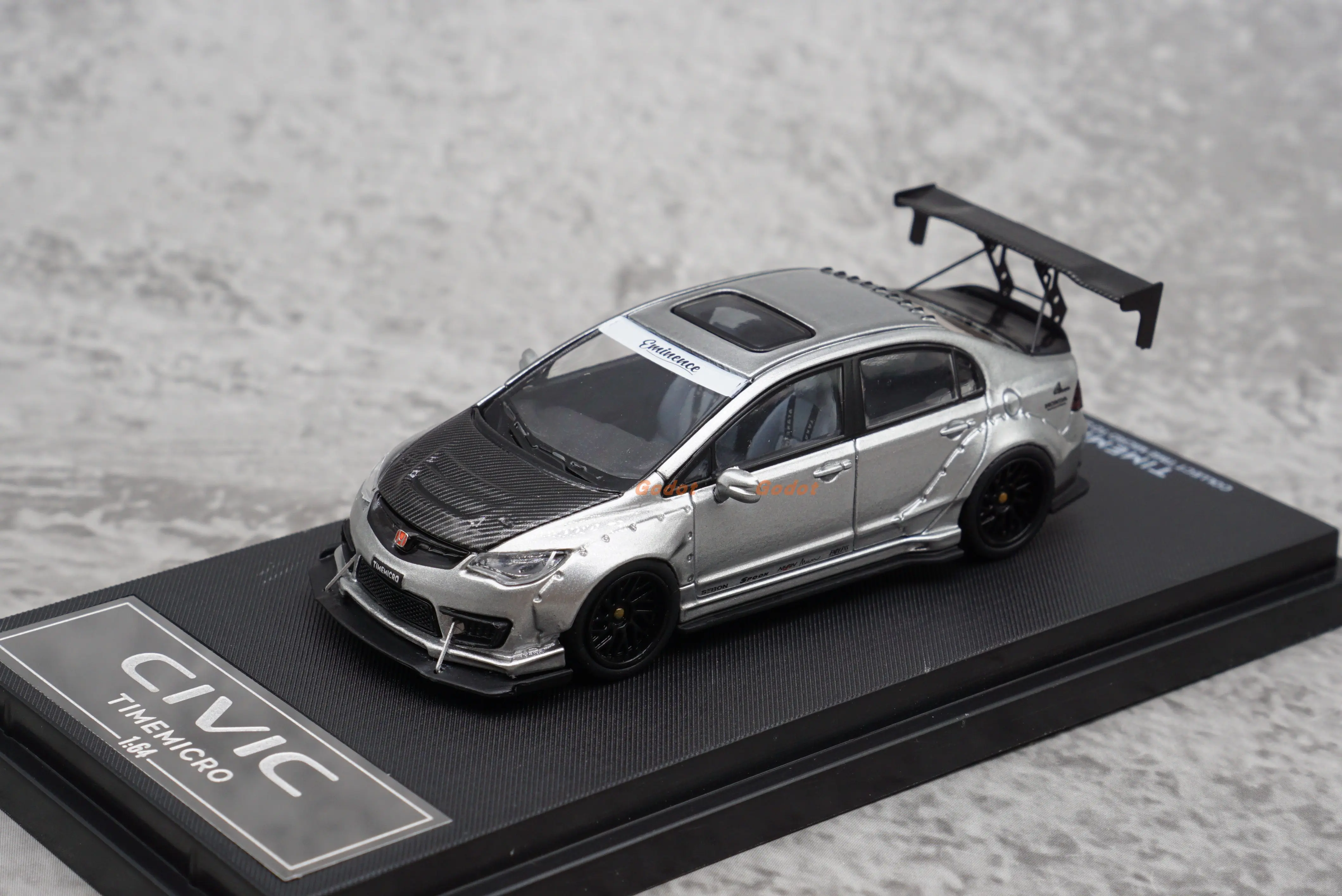 新品tm 1:64 本田思域TYPE R civic FD2合金模型车摆件男生礼物-Taobao 