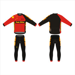 Autumn and Winter Children's Cycling Clothing Long-Sleeved Balance Bike Cycling Suit Fleece Roller Skating Suit Thin Performance Quick-Drying