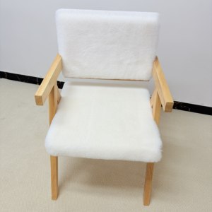 
Thickened rabbit plush chair cushion, dining chair cushion, winter sofa seat cushion, office sedentary computer chair warm fart cushion