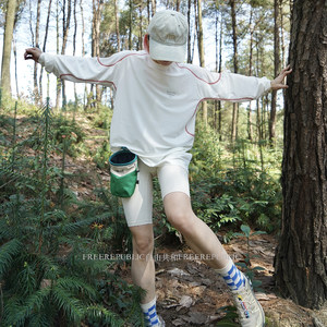 
<Long Live the Mountain> Spring and summer outdoor mountain sports and leisure quick-drying clothing running hiking and cycling long-sleeved cool T