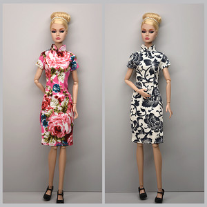 
30cm6 points thin doll clothes dressing doll Xinyi fr supermodel Mengfanwa clothes cheongsam