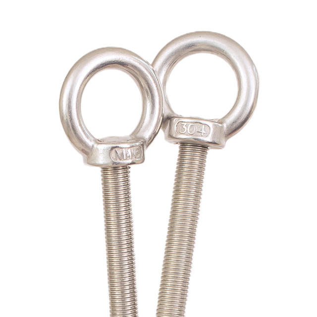 8 Pack 3.25 Inches Heavy Duty 304 Stainless Steel Eye Screws Rust Resistant Self Tapping Eyelet Screw Bolt Wood Securing Cables Wires Indoor Outdoor