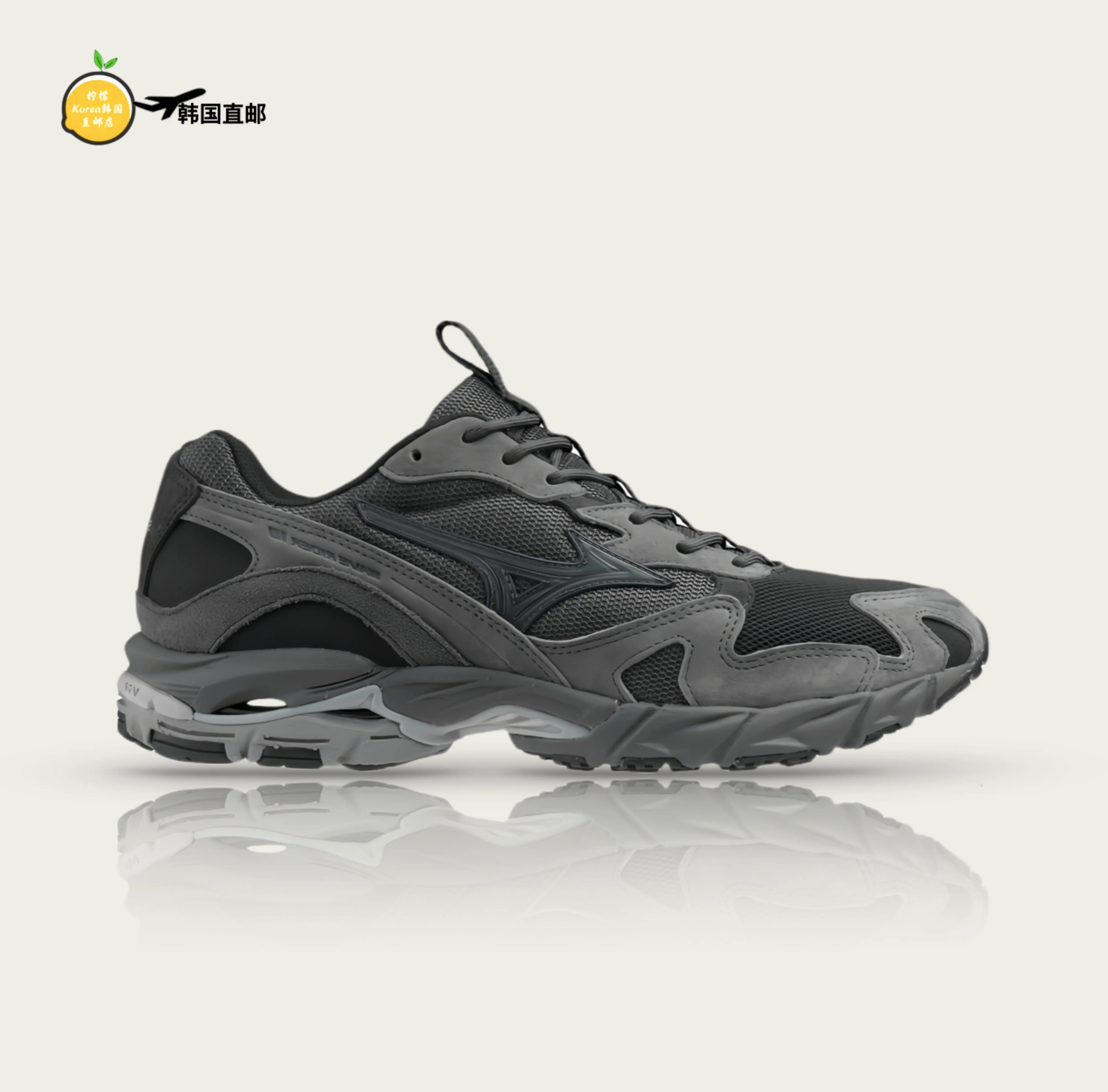 美津侬Mizuno Wave Rider10 x Slow Steady低帮跑步鞋D1GD240301