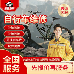 On-Site Bicycle Repair Service in the Same City, Mountain and Road Bike Assembly and Installation, Tire Repair and Replacement, Brake Malfunction Repair Service