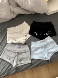 Original Japanese-Style Cute Soft Girl Home-Style Printed Pure Cotton Shorts for Women, Summer Casual Versatile Hot Pants for Women