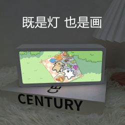 Line Art Puppy Night Light Series Desktop Decoration Bedroom Rechargeable Ambient Light Gift for Best Friend's Birthday