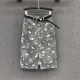 Retro rose print mid -length A -line hip skirt female summer new split high waist thin denim skirt
