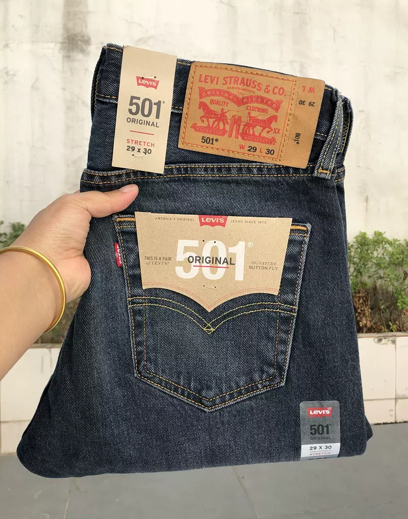 15.25oz美國正品Levi's501牛仔褲男士中低腰合體直筒男00501-3210-Taobao