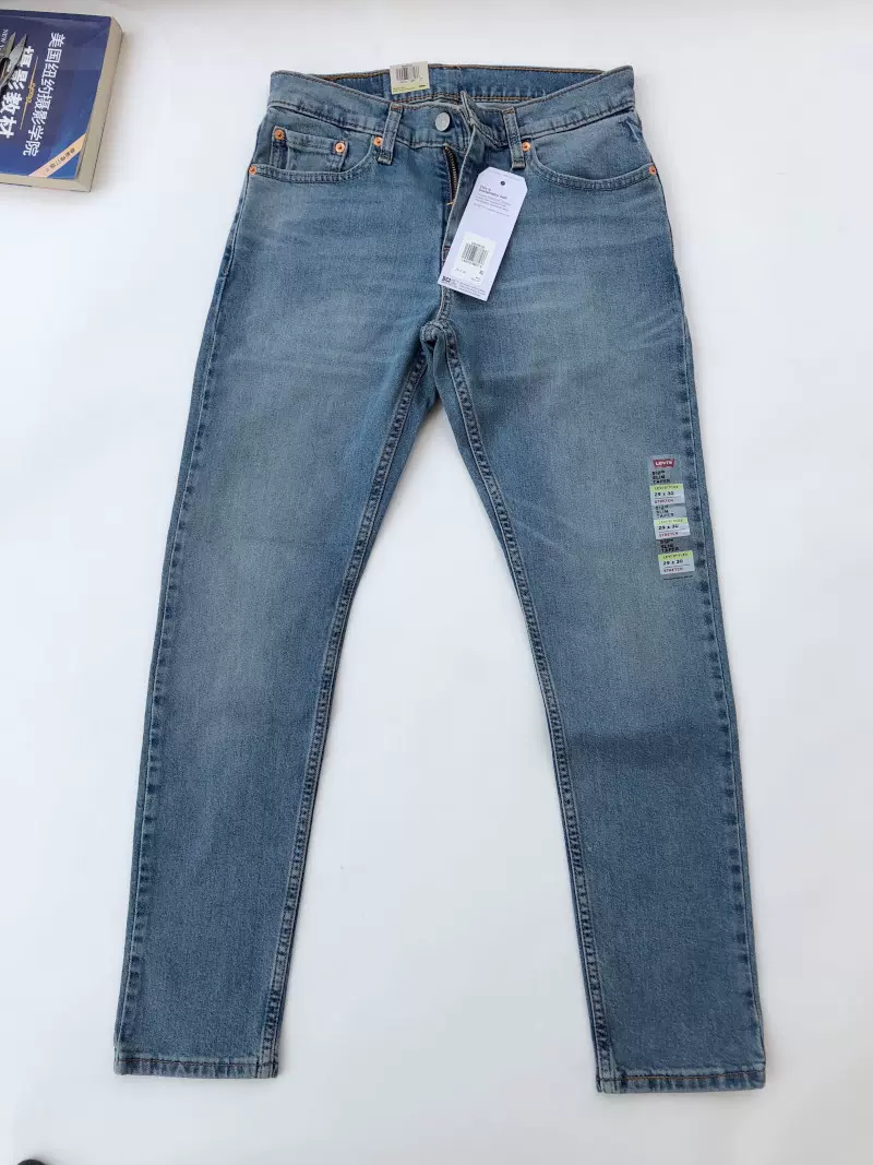 13.9oz美國正品Levi's512 slim修身牛仔煙管褲男中低腰28833-0733-Taobao