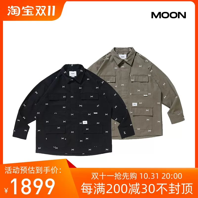 MOON現貨WTAPS JUNGLE 01/LS/COTTON.OXFORD.TEXTILE骨頭四袋22SS-Taobao