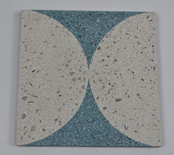 Mud Art Handmade Cement Tiles Factory Direct Sales Handmade Terrazzo Tiles Sky Blue & White Series with Classical Tiles