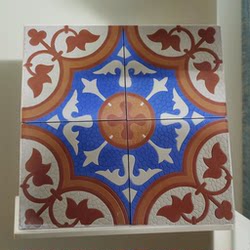 Handmade Cement Embossed Tiles for Kitchen, Bathroom, Balcony, Non-Slip Wall and Floor Tiles, Suitable for Restaurants, Guesthouses, Hotels, and Vintage-Style Tiles