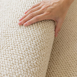 Cream-Style Imitation Wool Carpet 2025 New Model Living Room Solid Color Modern Simple Coffee Table Rug Light Luxury High-End Floor Mat