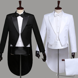 Men's Tuxedo | Men's Dress | Groomsman Outfit | Male Host Costume | Magician Stage Performance Tuxedo