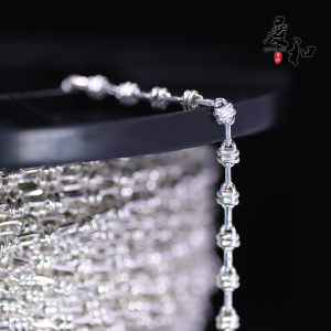 
Knotted chain S925 sterling silver lip chain hip-hop trendy cool jewelry chain DIY necklace bracelet fashion chain accessories