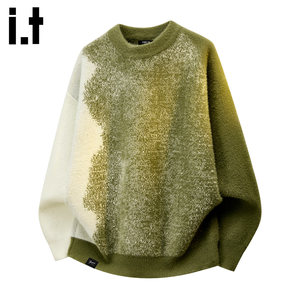 
it:5cm/FIVECM American color block crew neck sweater men's 2025 autumn and winter inner pullover sweater top