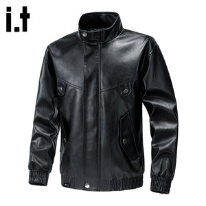 
it:5cm/FIVECM2026 handsome men's PU leather jacket casual motorcycle loose leather jacket trendy jacket