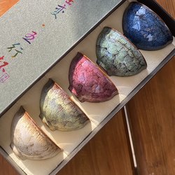 Kiln-Fired Five-Element Tea Cup Ceramic Home Kung Fu Tea Set Master Cup Tasting Cup Large Jianzhan Personal Use