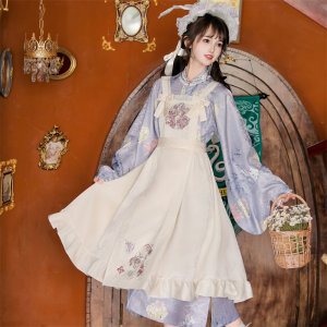 
Dreammaker Han Elements New Chinese Original Han-Western Eclectic Hanfu Women's 2025 New Autumn Embroidered Skirt Set